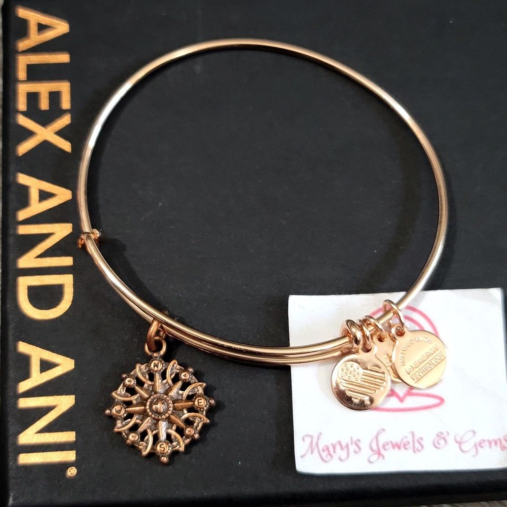 Alex and Ani compass rose gold Bracelet